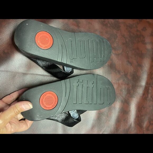 FitFlop black glitter sandals, size 10 - Picture 11 of 11